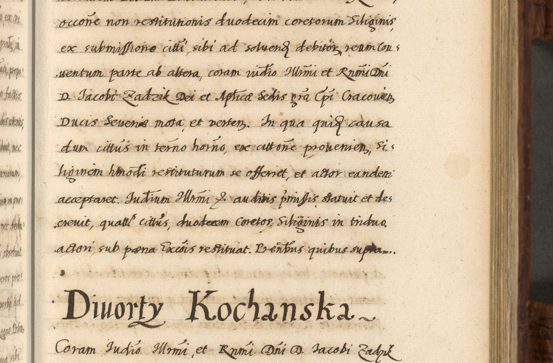 Zdjęcie nr 480 dla obiektu archiwalnego: Acta episcopalia R. D. Jacobi Zadzik, episcopi Cracoviensis et ducis Severiae annorum 1639 et 1640. Volumen II