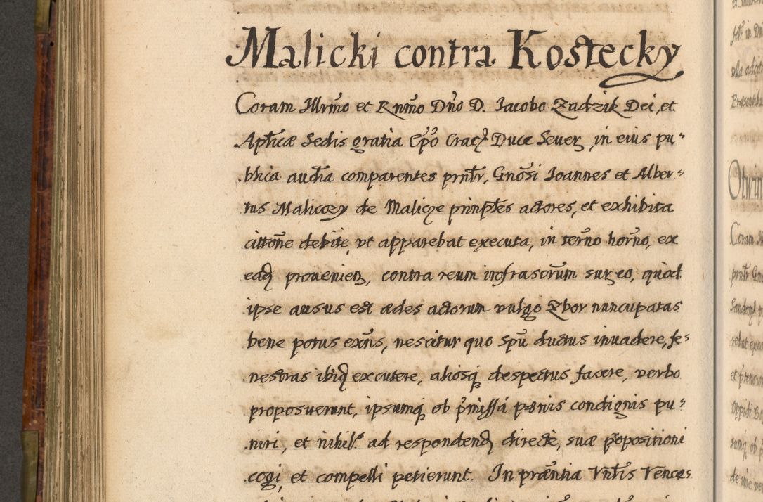 Zdjęcie nr 443 dla obiektu archiwalnego: Acta episcopalia R. D. Jacobi Zadzik, episcopi Cracoviensis et ducis Severiae annorum 1639 et 1640. Volumen II