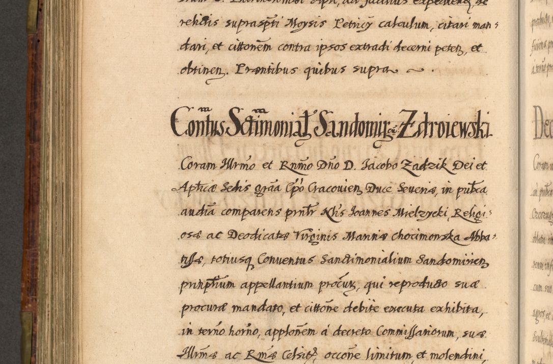 Zdjęcie nr 613 dla obiektu archiwalnego: Acta episcopalia R. D. Jacobi Zadzik, episcopi Cracoviensis et ducis Severiae annorum 1639 et 1640. Volumen II