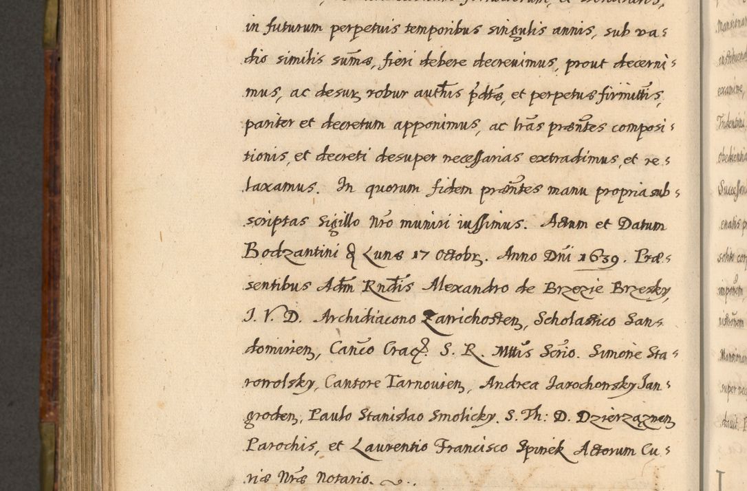 Zdjęcie nr 805 dla obiektu archiwalnego: Acta episcopalia R. D. Jacobi Zadzik, episcopi Cracoviensis et ducis Severiae annorum 1639 et 1640. Volumen II