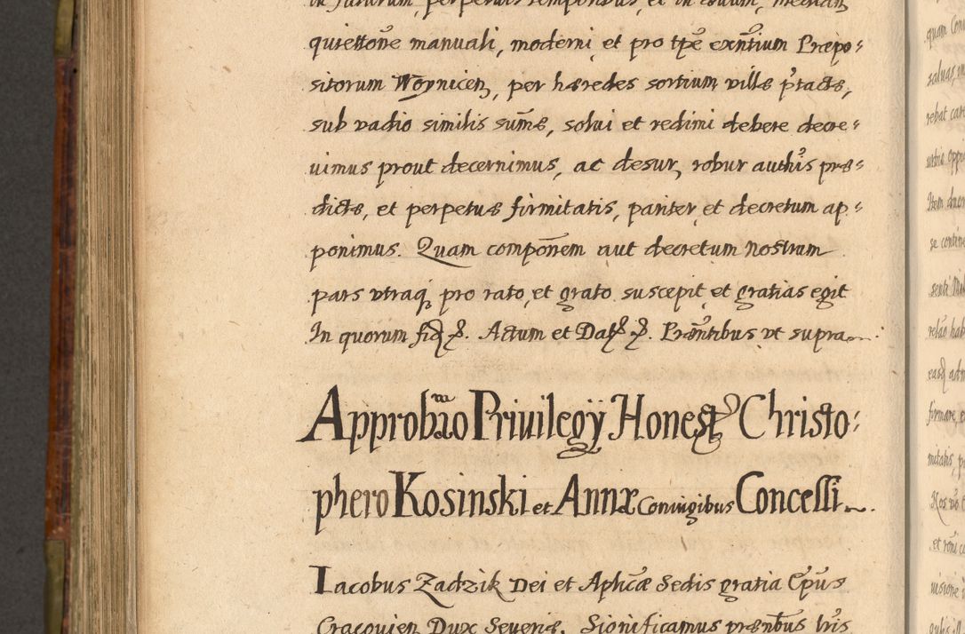 Zdjęcie nr 789 dla obiektu archiwalnego: Acta episcopalia R. D. Jacobi Zadzik, episcopi Cracoviensis et ducis Severiae annorum 1639 et 1640. Volumen II