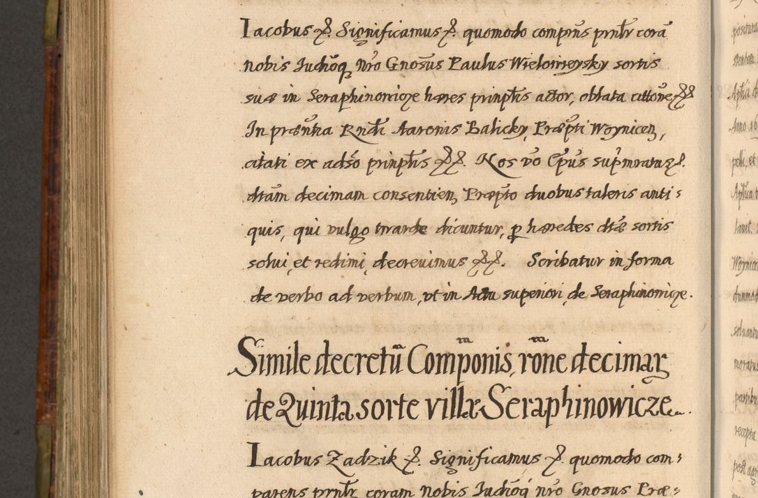 Zdjęcie nr 787 dla obiektu archiwalnego: Acta episcopalia R. D. Jacobi Zadzik, episcopi Cracoviensis et ducis Severiae annorum 1639 et 1640. Volumen II