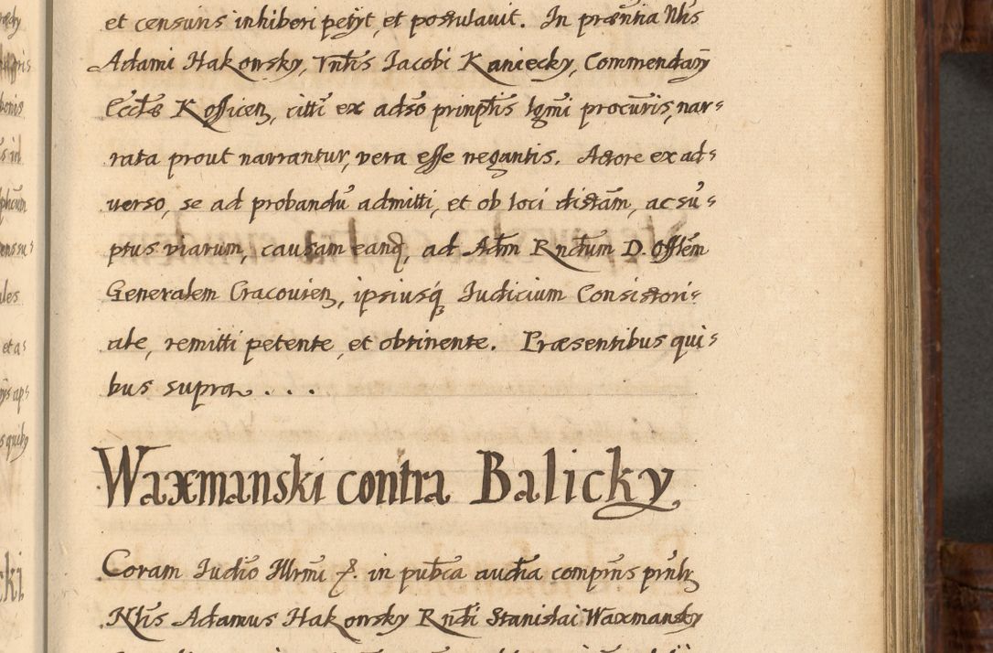 Zdjęcie nr 772 dla obiektu archiwalnego: Acta episcopalia R. D. Jacobi Zadzik, episcopi Cracoviensis et ducis Severiae annorum 1639 et 1640. Volumen II