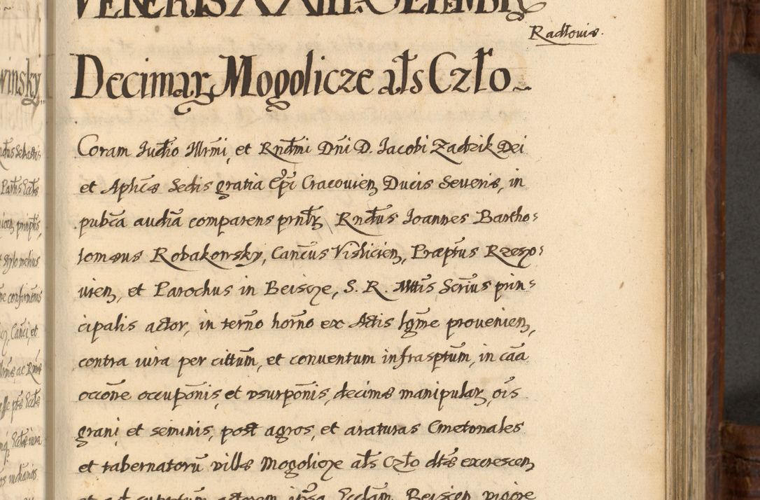 Zdjęcie nr 750 dla obiektu archiwalnego: Acta episcopalia R. D. Jacobi Zadzik, episcopi Cracoviensis et ducis Severiae annorum 1639 et 1640. Volumen II