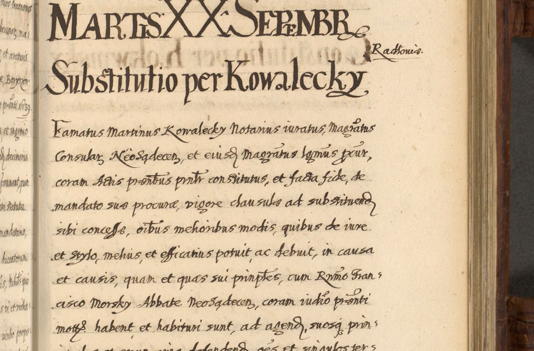 Zdjęcie nr 748 dla obiektu archiwalnego: Acta episcopalia R. D. Jacobi Zadzik, episcopi Cracoviensis et ducis Severiae annorum 1639 et 1640. Volumen II