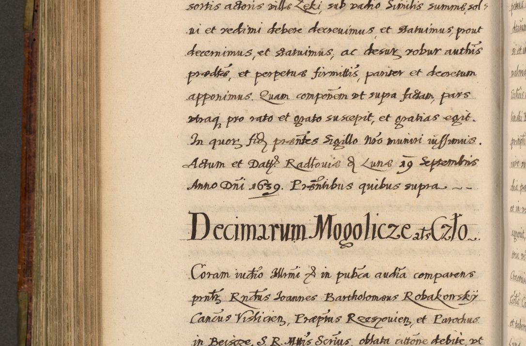 Zdjęcie nr 739 dla obiektu archiwalnego: Acta episcopalia R. D. Jacobi Zadzik, episcopi Cracoviensis et ducis Severiae annorum 1639 et 1640. Volumen II