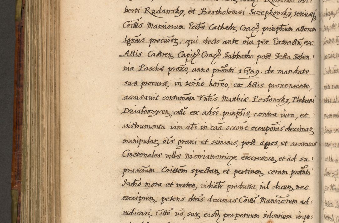 Zdjęcie nr 705 dla obiektu archiwalnego: Acta episcopalia R. D. Jacobi Zadzik, episcopi Cracoviensis et ducis Severiae annorum 1639 et 1640. Volumen II