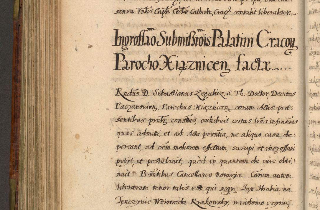 Zdjęcie nr 697 dla obiektu archiwalnego: Acta episcopalia R. D. Jacobi Zadzik, episcopi Cracoviensis et ducis Severiae annorum 1639 et 1640. Volumen II
