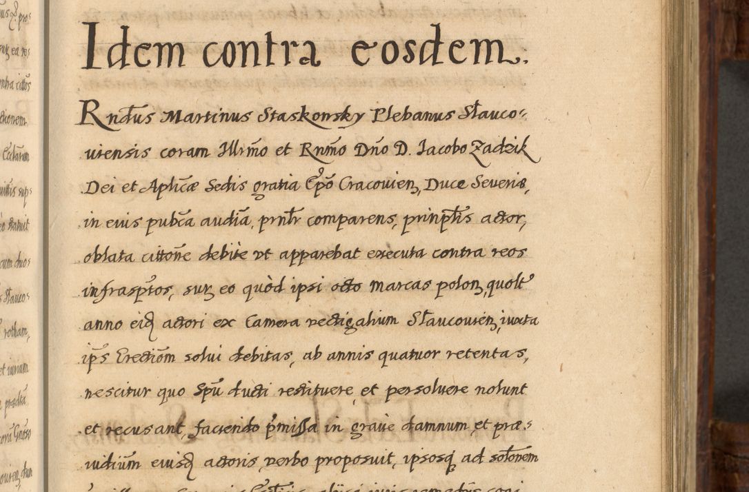 Zdjęcie nr 646 dla obiektu archiwalnego: Acta episcopalia R. D. Jacobi Zadzik, episcopi Cracoviensis et ducis Severiae annorum 1639 et 1640. Volumen II