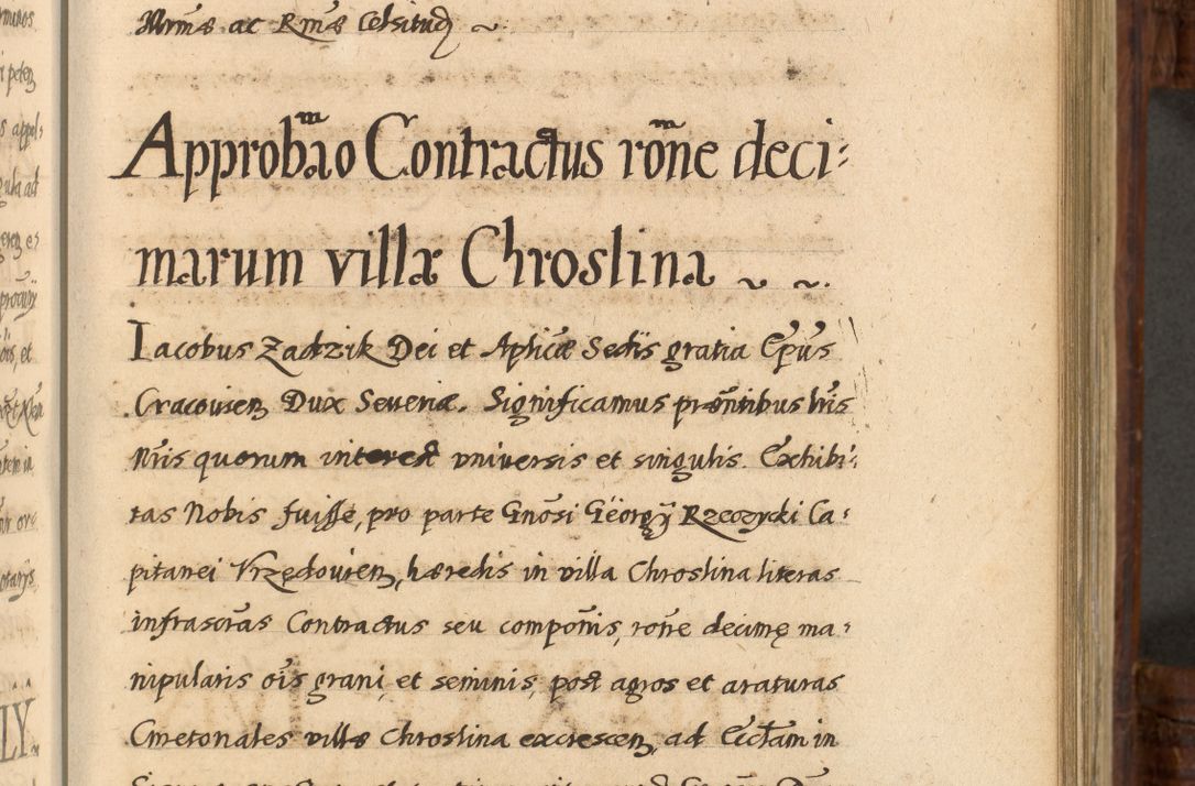 Zdjęcie nr 624 dla obiektu archiwalnego: Acta episcopalia R. D. Jacobi Zadzik, episcopi Cracoviensis et ducis Severiae annorum 1639 et 1640. Volumen II