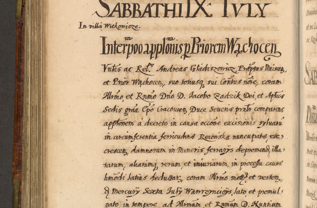 Zdjęcie nr 619 dla obiektu archiwalnego: Acta episcopalia R. D. Jacobi Zadzik, episcopi Cracoviensis et ducis Severiae annorum 1639 et 1640. Volumen II