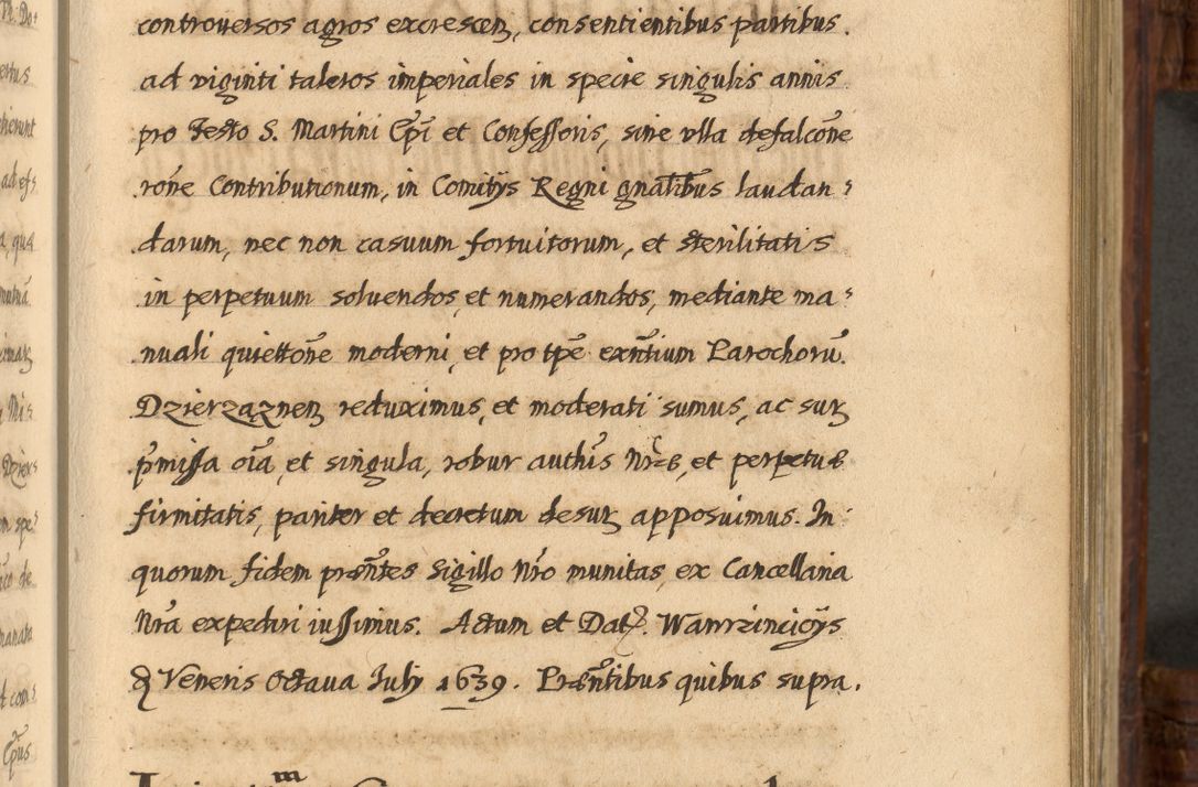 Zdjęcie nr 618 dla obiektu archiwalnego: Acta episcopalia R. D. Jacobi Zadzik, episcopi Cracoviensis et ducis Severiae annorum 1639 et 1640. Volumen II