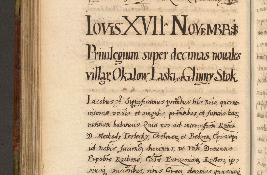 Zdjęcie nr 811 dla obiektu archiwalnego: Acta episcopalia R. D. Jacobi Zadzik, episcopi Cracoviensis et ducis Severiae annorum 1639 et 1640. Volumen II