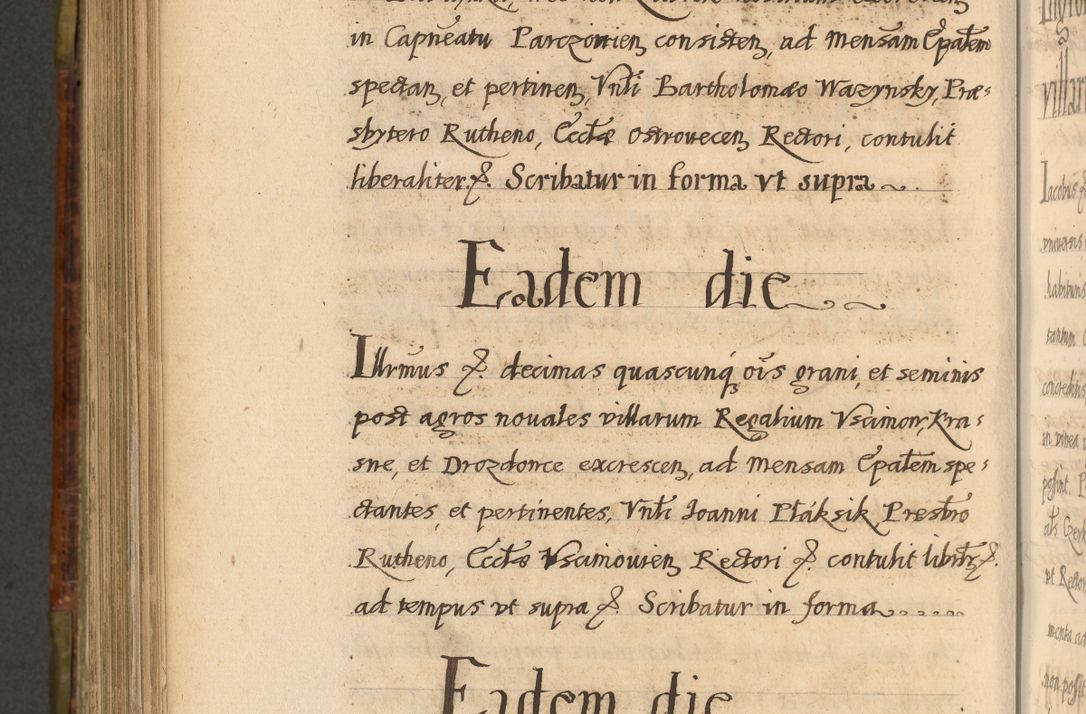 Zdjęcie nr 813 dla obiektu archiwalnego: Acta episcopalia R. D. Jacobi Zadzik, episcopi Cracoviensis et ducis Severiae annorum 1639 et 1640. Volumen II
