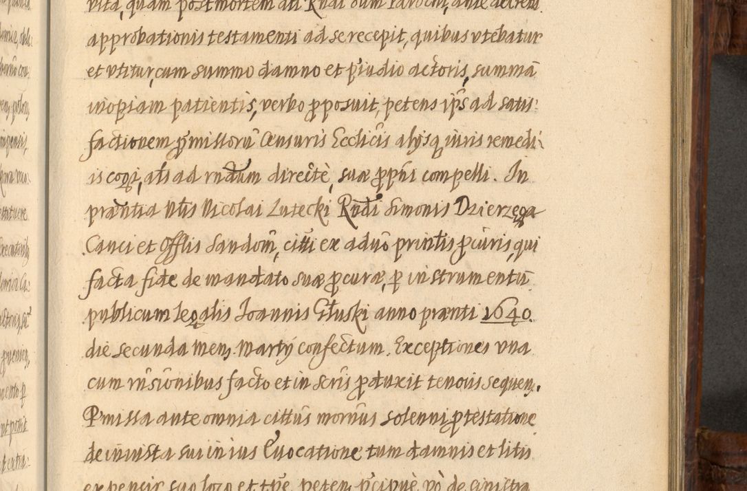 Zdjęcie nr 1006 dla obiektu archiwalnego: Acta episcopalia R. D. Jacobi Zadzik, episcopi Cracoviensis et ducis Severiae annorum 1639 et 1640. Volumen II
