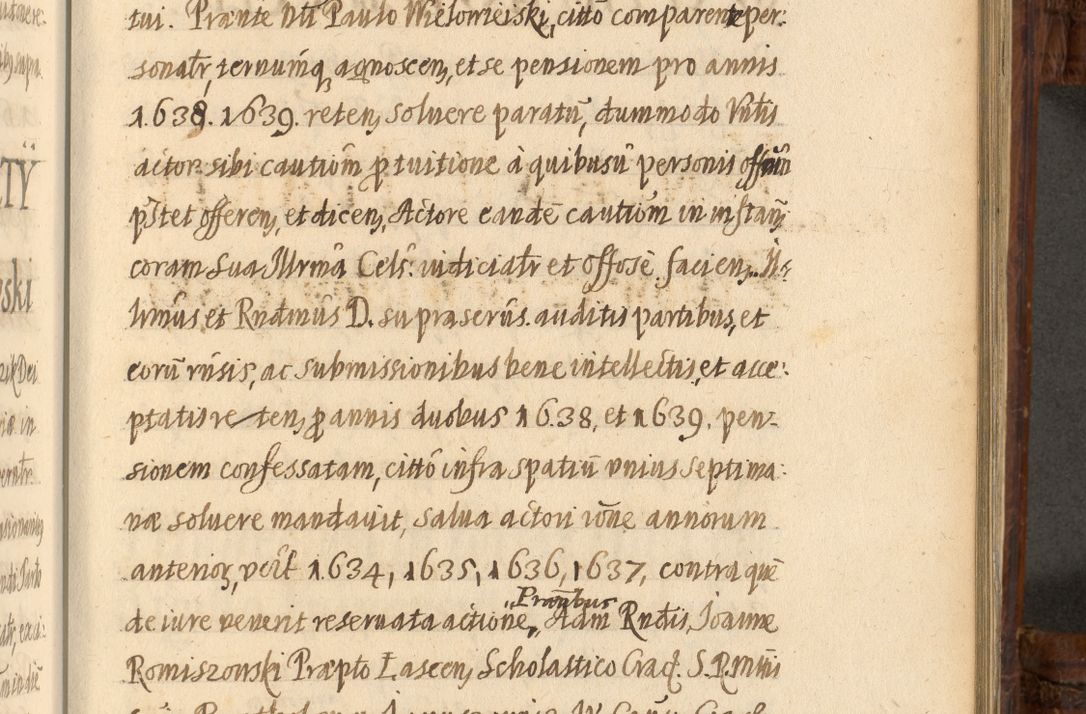 Zdjęcie nr 992 dla obiektu archiwalnego: Acta episcopalia R. D. Jacobi Zadzik, episcopi Cracoviensis et ducis Severiae annorum 1639 et 1640. Volumen II