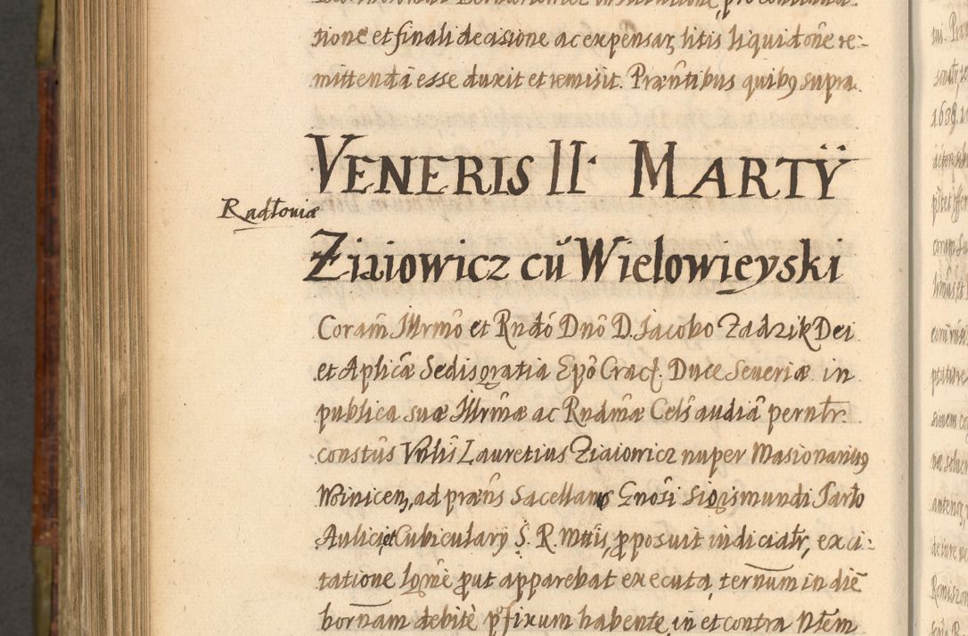 Zdjęcie nr 991 dla obiektu archiwalnego: Acta episcopalia R. D. Jacobi Zadzik, episcopi Cracoviensis et ducis Severiae annorum 1639 et 1640. Volumen II
