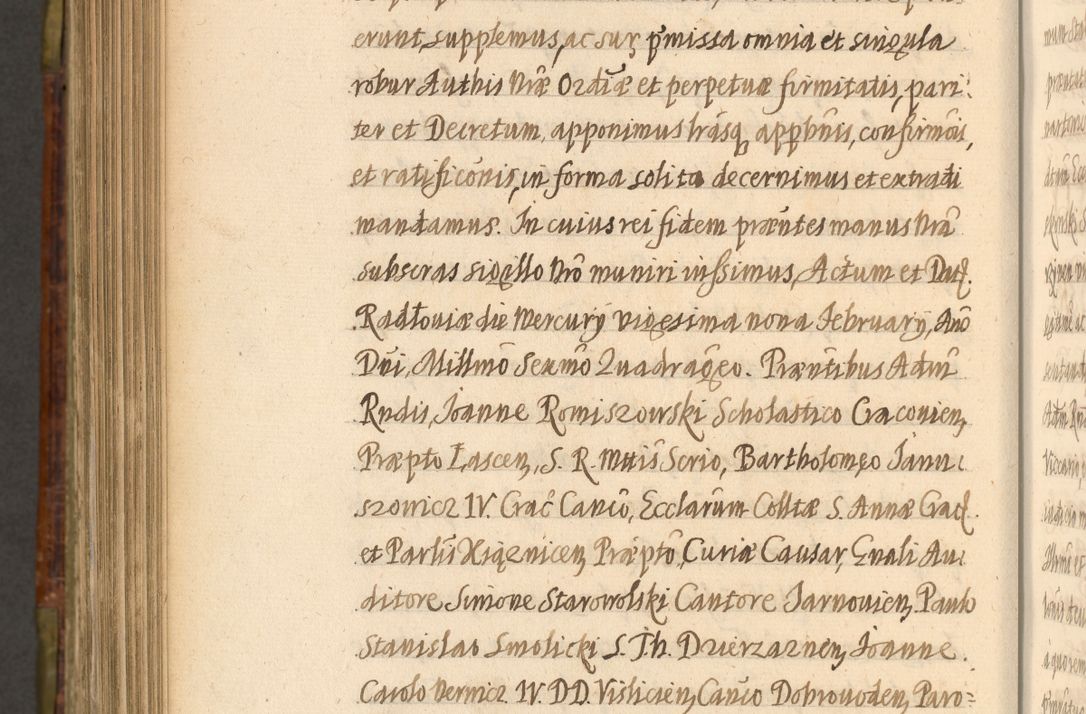 Zdjęcie nr 989 dla obiektu archiwalnego: Acta episcopalia R. D. Jacobi Zadzik, episcopi Cracoviensis et ducis Severiae annorum 1639 et 1640. Volumen II