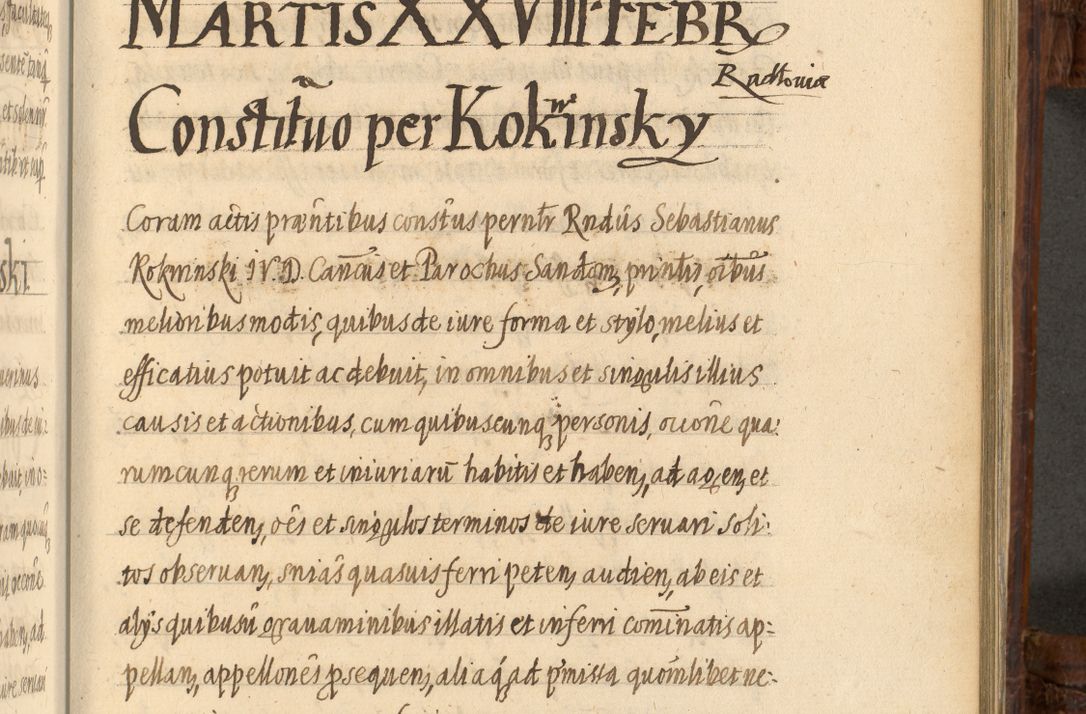 Zdjęcie nr 984 dla obiektu archiwalnego: Acta episcopalia R. D. Jacobi Zadzik, episcopi Cracoviensis et ducis Severiae annorum 1639 et 1640. Volumen II