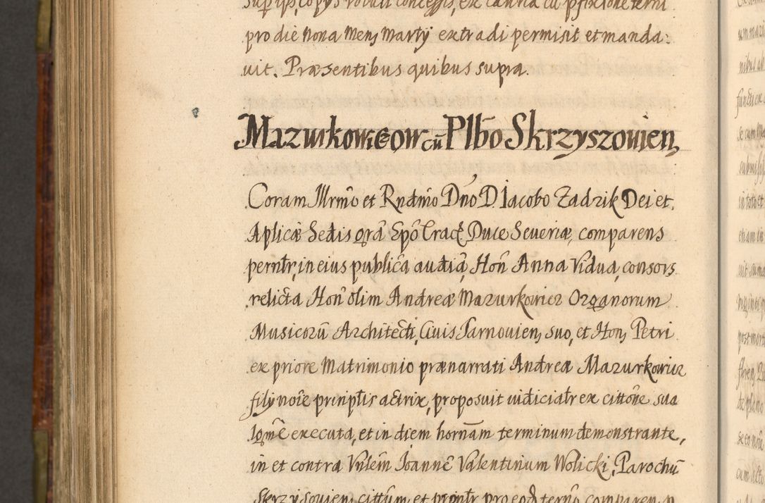 Zdjęcie nr 965 dla obiektu archiwalnego: Acta episcopalia R. D. Jacobi Zadzik, episcopi Cracoviensis et ducis Severiae annorum 1639 et 1640. Volumen II