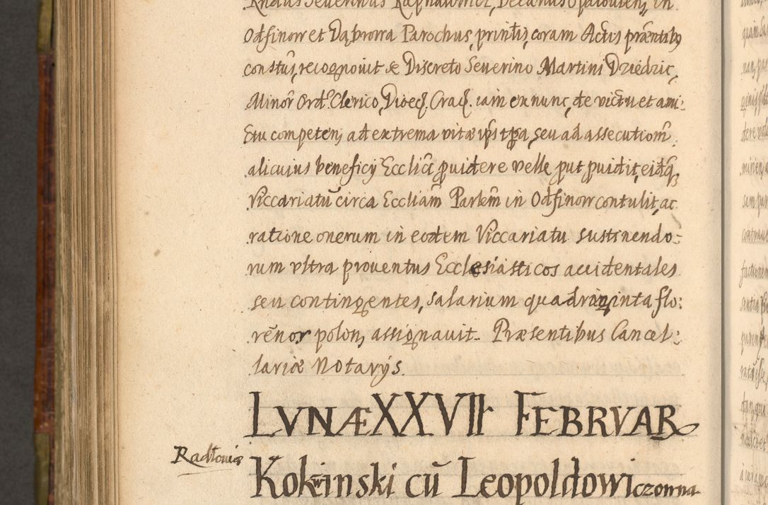 Zdjęcie nr 961 dla obiektu archiwalnego: Acta episcopalia R. D. Jacobi Zadzik, episcopi Cracoviensis et ducis Severiae annorum 1639 et 1640. Volumen II