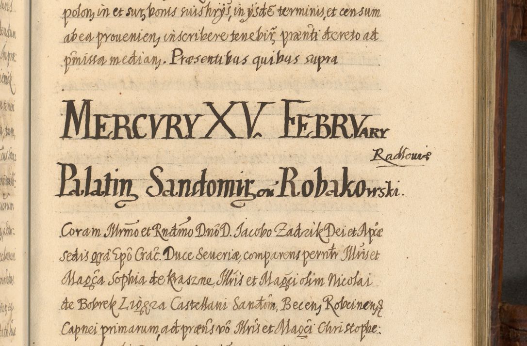 Zdjęcie nr 950 dla obiektu archiwalnego: Acta episcopalia R. D. Jacobi Zadzik, episcopi Cracoviensis et ducis Severiae annorum 1639 et 1640. Volumen II