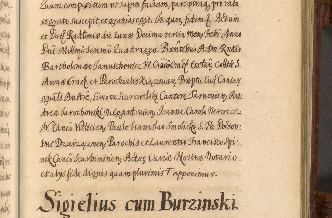 Zdjęcie nr 948 dla obiektu archiwalnego: Acta episcopalia R. D. Jacobi Zadzik, episcopi Cracoviensis et ducis Severiae annorum 1639 et 1640. Volumen II