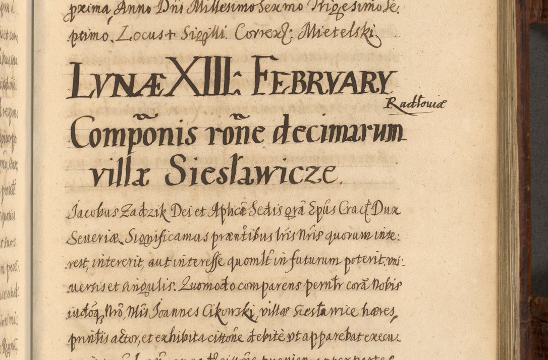 Zdjęcie nr 946 dla obiektu archiwalnego: Acta episcopalia R. D. Jacobi Zadzik, episcopi Cracoviensis et ducis Severiae annorum 1639 et 1640. Volumen II