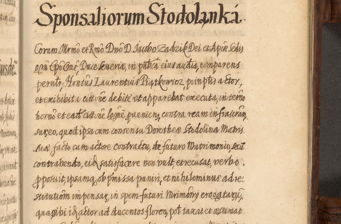 Zdjęcie nr 928 dla obiektu archiwalnego: Acta episcopalia R. D. Jacobi Zadzik, episcopi Cracoviensis et ducis Severiae annorum 1639 et 1640. Volumen II