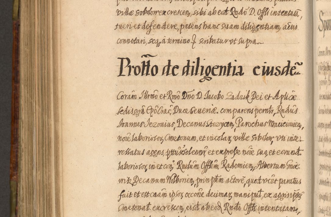 Zdjęcie nr 927 dla obiektu archiwalnego: Acta episcopalia R. D. Jacobi Zadzik, episcopi Cracoviensis et ducis Severiae annorum 1639 et 1640. Volumen II