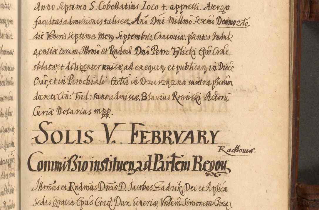 Zdjęcie nr 922 dla obiektu archiwalnego: Acta episcopalia R. D. Jacobi Zadzik, episcopi Cracoviensis et ducis Severiae annorum 1639 et 1640. Volumen II