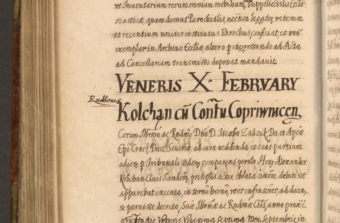 Zdjęcie nr 923 dla obiektu archiwalnego: Acta episcopalia R. D. Jacobi Zadzik, episcopi Cracoviensis et ducis Severiae annorum 1639 et 1640. Volumen II