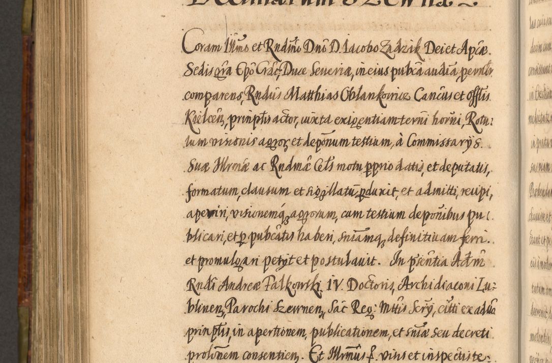 Zdjęcie nr 885 dla obiektu archiwalnego: Acta episcopalia R. D. Jacobi Zadzik, episcopi Cracoviensis et ducis Severiae annorum 1639 et 1640. Volumen II