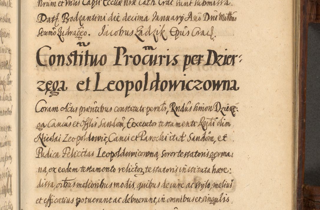 Zdjęcie nr 876 dla obiektu archiwalnego: Acta episcopalia R. D. Jacobi Zadzik, episcopi Cracoviensis et ducis Severiae annorum 1639 et 1640. Volumen II