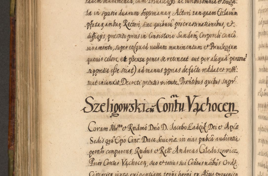 Zdjęcie nr 865 dla obiektu archiwalnego: Acta episcopalia R. D. Jacobi Zadzik, episcopi Cracoviensis et ducis Severiae annorum 1639 et 1640. Volumen II