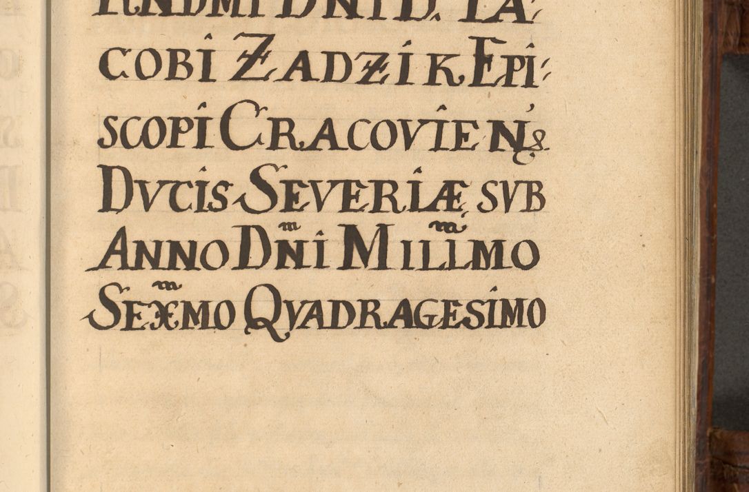 Zdjęcie nr 854 dla obiektu archiwalnego: Acta episcopalia R. D. Jacobi Zadzik, episcopi Cracoviensis et ducis Severiae annorum 1639 et 1640. Volumen II