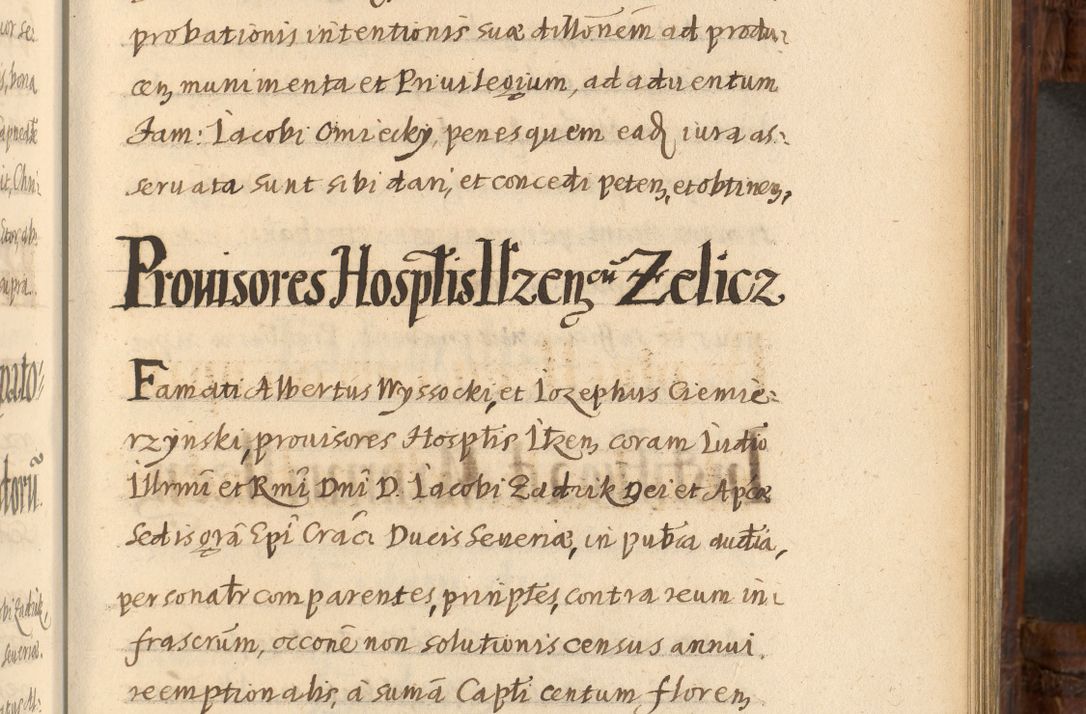 Zdjęcie nr 836 dla obiektu archiwalnego: Acta episcopalia R. D. Jacobi Zadzik, episcopi Cracoviensis et ducis Severiae annorum 1639 et 1640. Volumen II