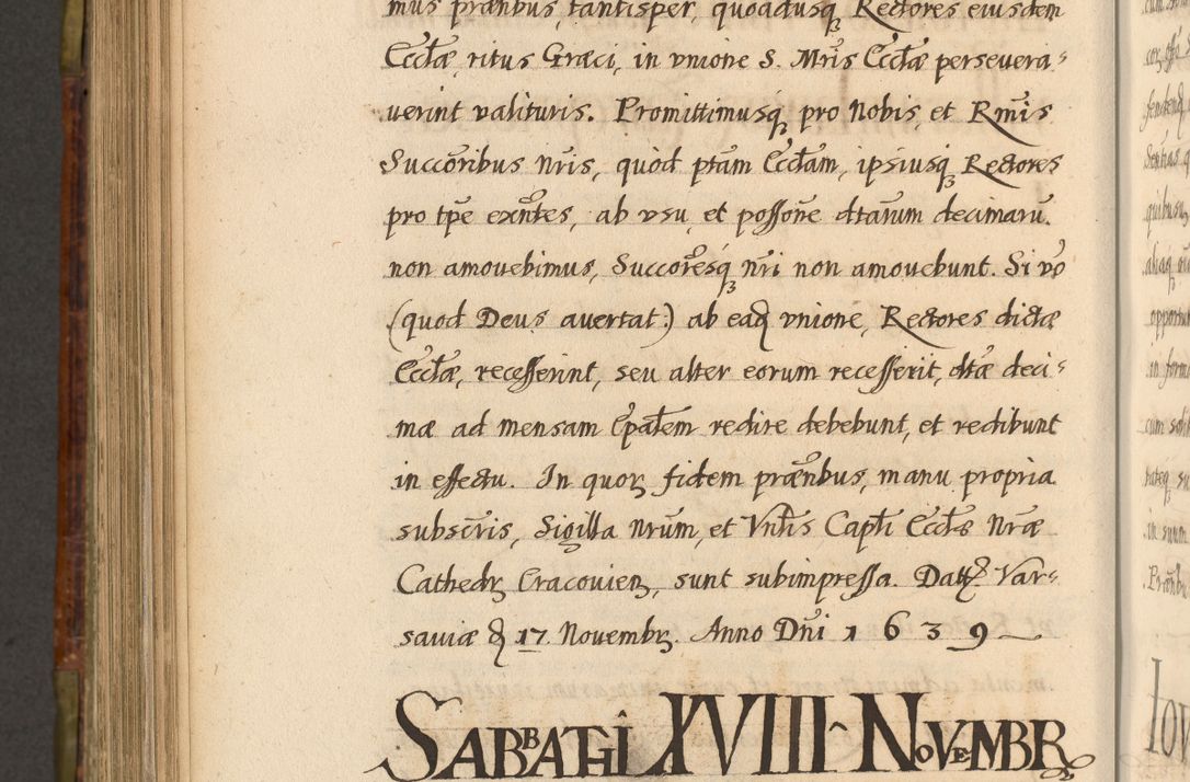 Zdjęcie nr 815 dla obiektu archiwalnego: Acta episcopalia R. D. Jacobi Zadzik, episcopi Cracoviensis et ducis Severiae annorum 1639 et 1640. Volumen II