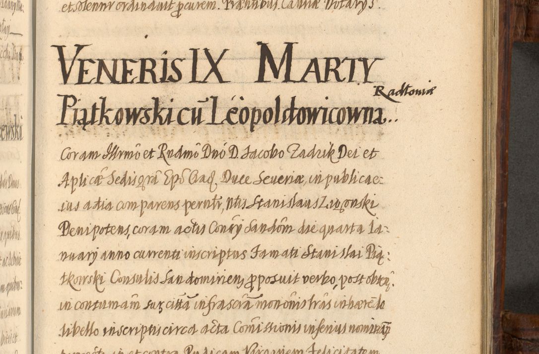 Zdjęcie nr 1011 dla obiektu archiwalnego: Acta episcopalia R. D. Jacobi Zadzik, episcopi Cracoviensis et ducis Severiae annorum 1639 et 1640. Volumen II