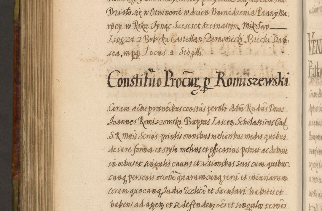 Zdjęcie nr 1010 dla obiektu archiwalnego: Acta episcopalia R. D. Jacobi Zadzik, episcopi Cracoviensis et ducis Severiae annorum 1639 et 1640. Volumen II