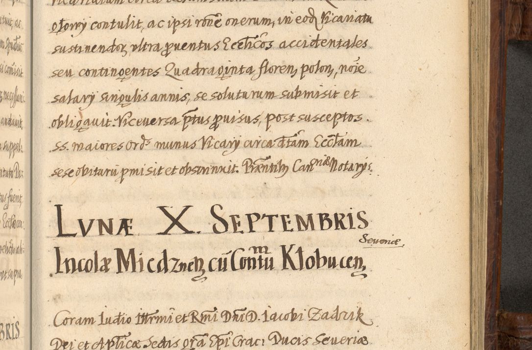 Zdjęcie nr 1205 dla obiektu archiwalnego: Acta episcopalia R. D. Jacobi Zadzik, episcopi Cracoviensis et ducis Severiae annorum 1639 et 1640. Volumen II