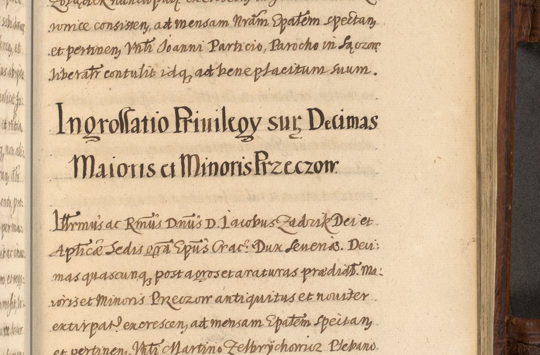 Zdjęcie nr 1197 dla obiektu archiwalnego: Acta episcopalia R. D. Jacobi Zadzik, episcopi Cracoviensis et ducis Severiae annorum 1639 et 1640. Volumen II
