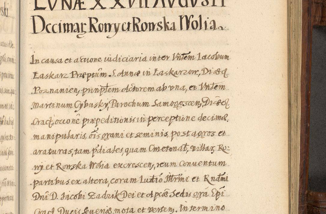 Zdjęcie nr 1193 dla obiektu archiwalnego: Acta episcopalia R. D. Jacobi Zadzik, episcopi Cracoviensis et ducis Severiae annorum 1639 et 1640. Volumen II