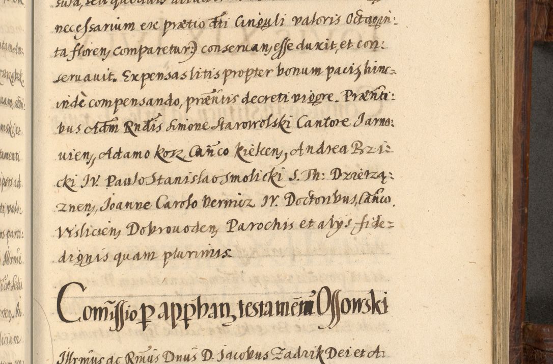 Zdjęcie nr 1181 dla obiektu archiwalnego: Acta episcopalia R. D. Jacobi Zadzik, episcopi Cracoviensis et ducis Severiae annorum 1639 et 1640. Volumen II