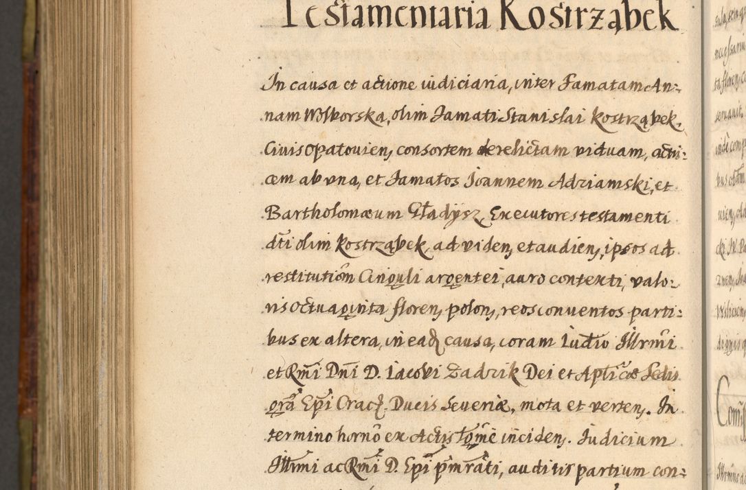 Zdjęcie nr 1180 dla obiektu archiwalnego: Acta episcopalia R. D. Jacobi Zadzik, episcopi Cracoviensis et ducis Severiae annorum 1639 et 1640. Volumen II
