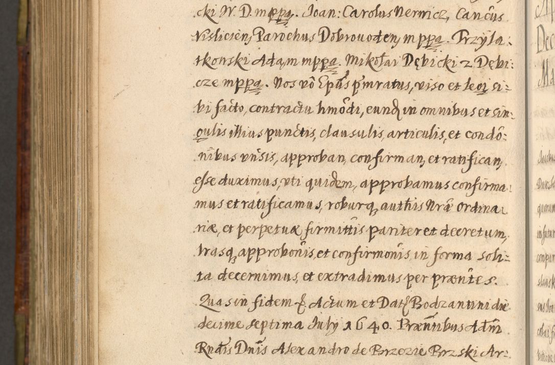 Zdjęcie nr 1166 dla obiektu archiwalnego: Acta episcopalia R. D. Jacobi Zadzik, episcopi Cracoviensis et ducis Severiae annorum 1639 et 1640. Volumen II