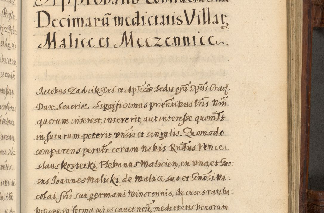 Zdjęcie nr 1167 dla obiektu archiwalnego: Acta episcopalia R. D. Jacobi Zadzik, episcopi Cracoviensis et ducis Severiae annorum 1639 et 1640. Volumen II