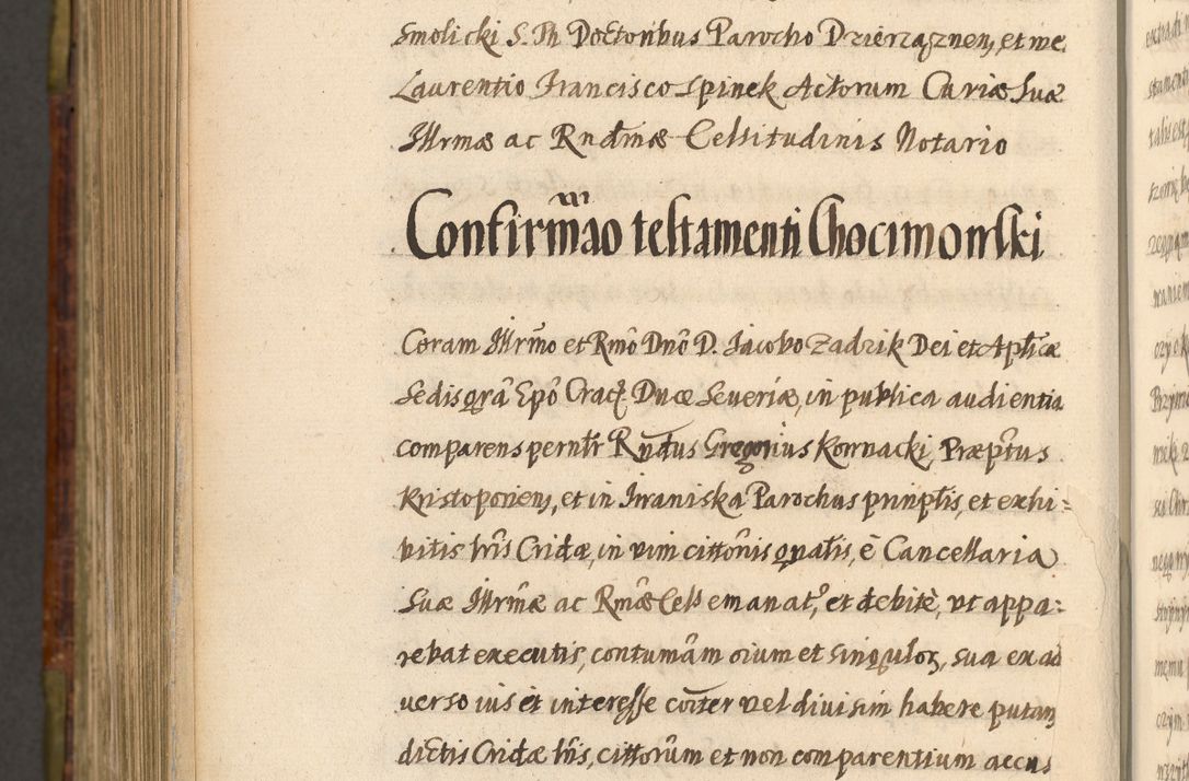 Zdjęcie nr 1130 dla obiektu archiwalnego: Acta episcopalia R. D. Jacobi Zadzik, episcopi Cracoviensis et ducis Severiae annorum 1639 et 1640. Volumen II