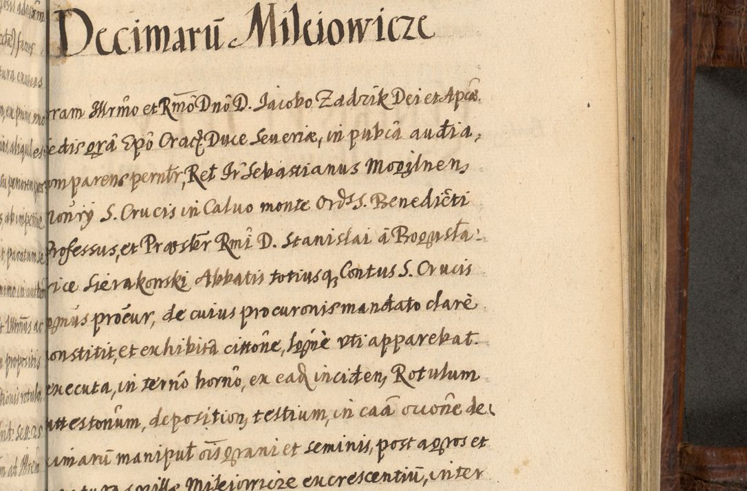 Zdjęcie nr 1125 dla obiektu archiwalnego: Acta episcopalia R. D. Jacobi Zadzik, episcopi Cracoviensis et ducis Severiae annorum 1639 et 1640. Volumen II