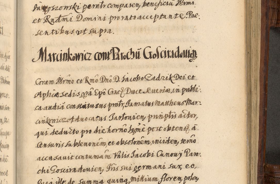 Zdjęcie nr 1121 dla obiektu archiwalnego: Acta episcopalia R. D. Jacobi Zadzik, episcopi Cracoviensis et ducis Severiae annorum 1639 et 1640. Volumen II